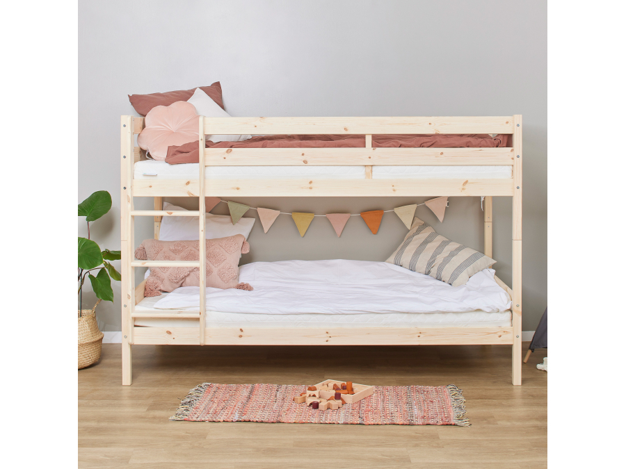 Hoppekids ECO Comfort stapelbed 90x200 - Naturel - Afbeelding 2