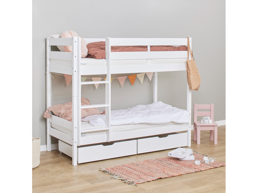 Hoppekids ECO Comfort stapelbed 70x160 - Wit - Afbeelding 6