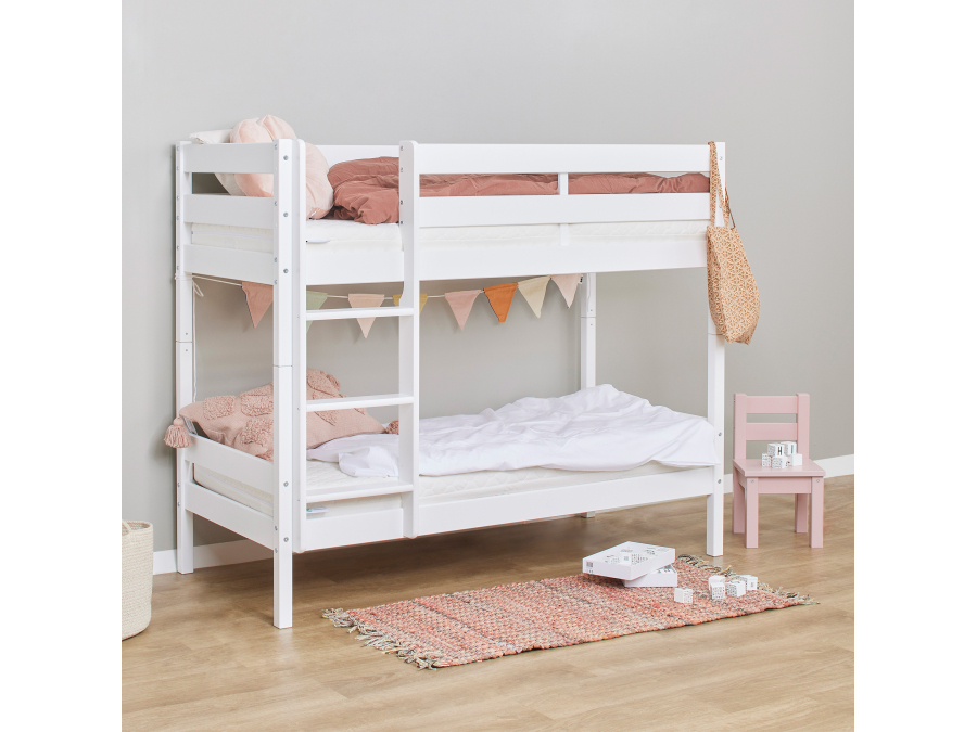 Hoppekids ECO Comfort stapelbed 70x160 - Wit - Afbeelding 3