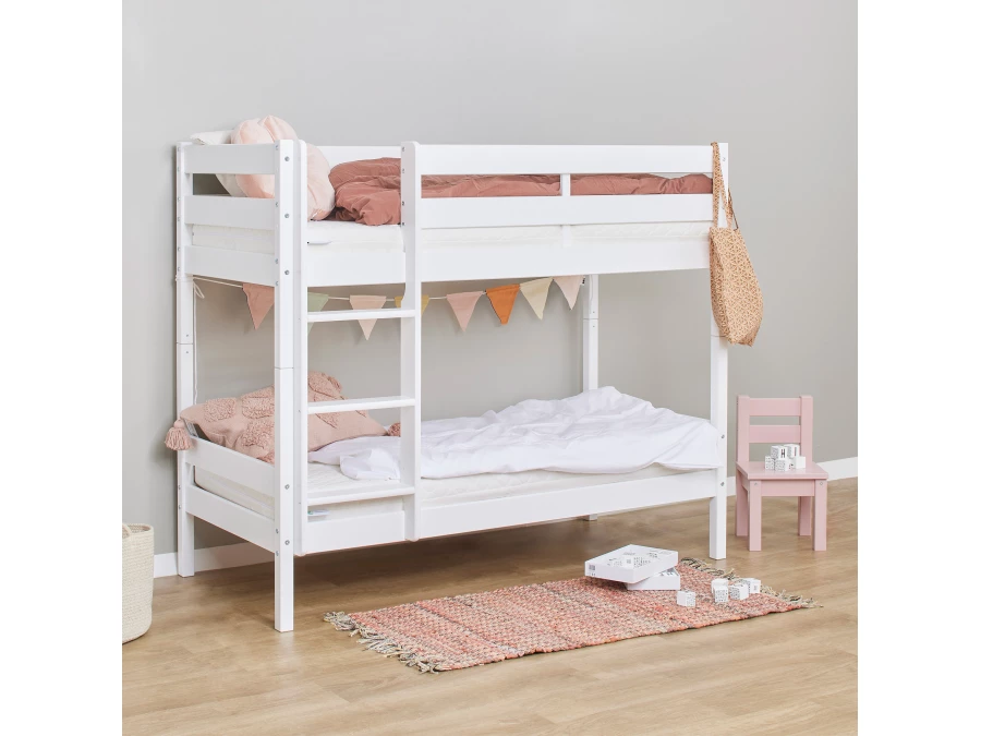 Hoppekids ECO Comfort stapelbed 70x160 - Wit - Afbeelding 3