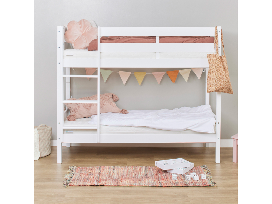 Hoppekids ECO Comfort stapelbed 70x160 - Wit - Afbeelding 2