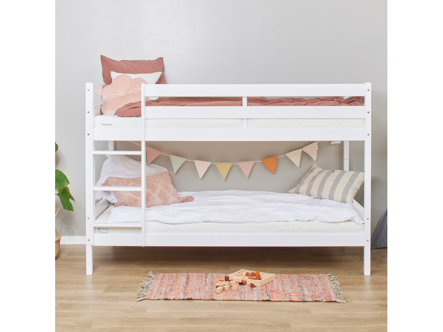 Hoppekids ECO Comfort stapelbed 90x200 - Wit - Afbeelding 2
