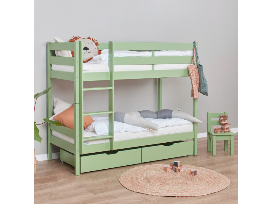 Hoppekids ECO Comfort stapelbed 70x160 - Pale Green - Afbeelding 6
