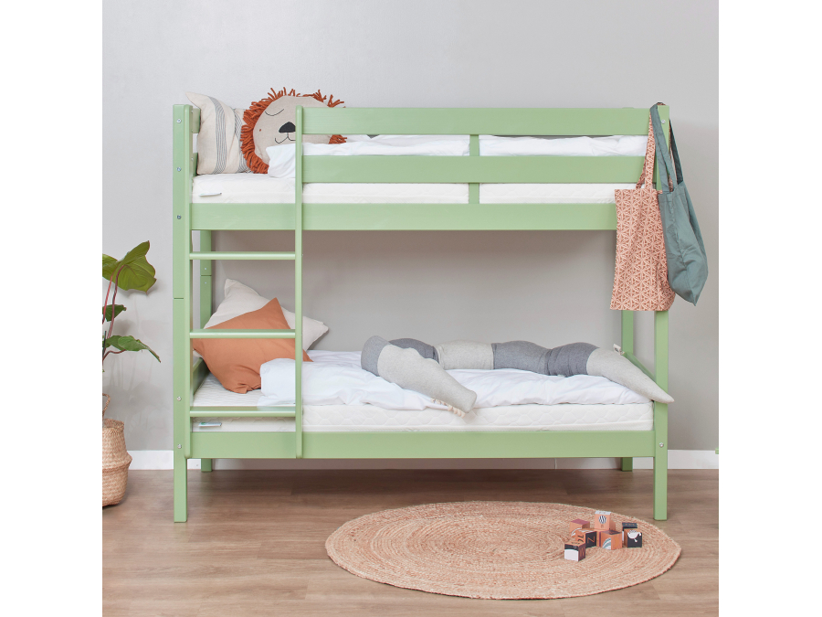 Hoppekids ECO Comfort stapelbed 70x160 - Pale Green - Afbeelding 2