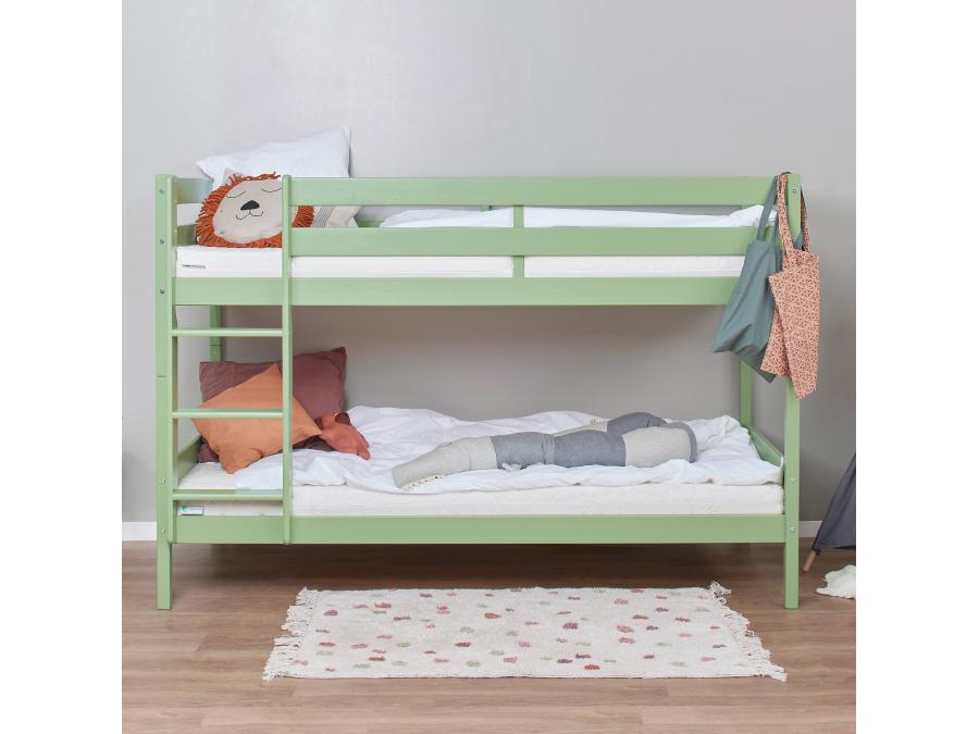 Hoppekids ECO Comfort stapelbed 90x200 - Pale Green - Afbeelding 2