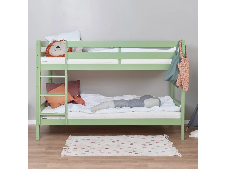 Hoppekids ECO Comfort stapelbed 90x200 - Pale Green - Afbeelding 2