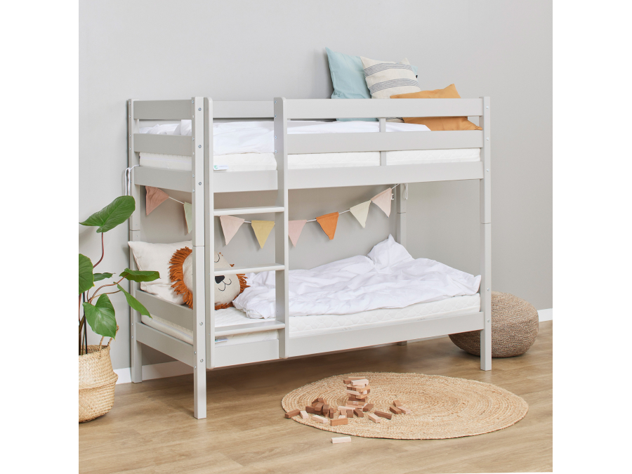 Hoppekids ECO Comfort stapelbed 70x160 - Dove Grey - Afbeelding 3
