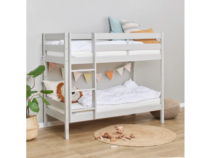 Hoppekids ECO Comfort stapelbed 70x160 - Dove Grey - Afbeelding 3