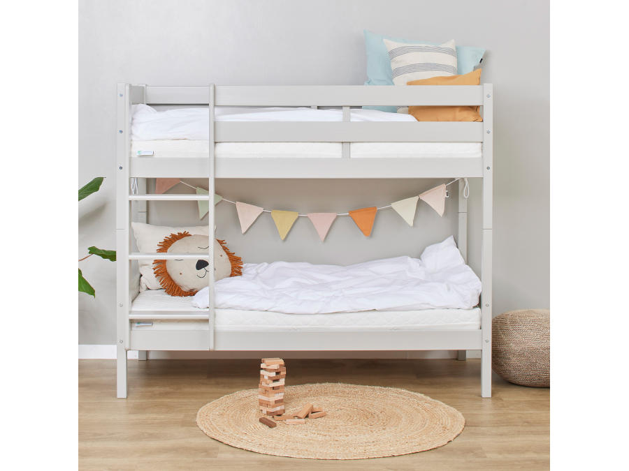 Hoppekids ECO Comfort stapelbed 70x160 - Dove Grey - Afbeelding 2