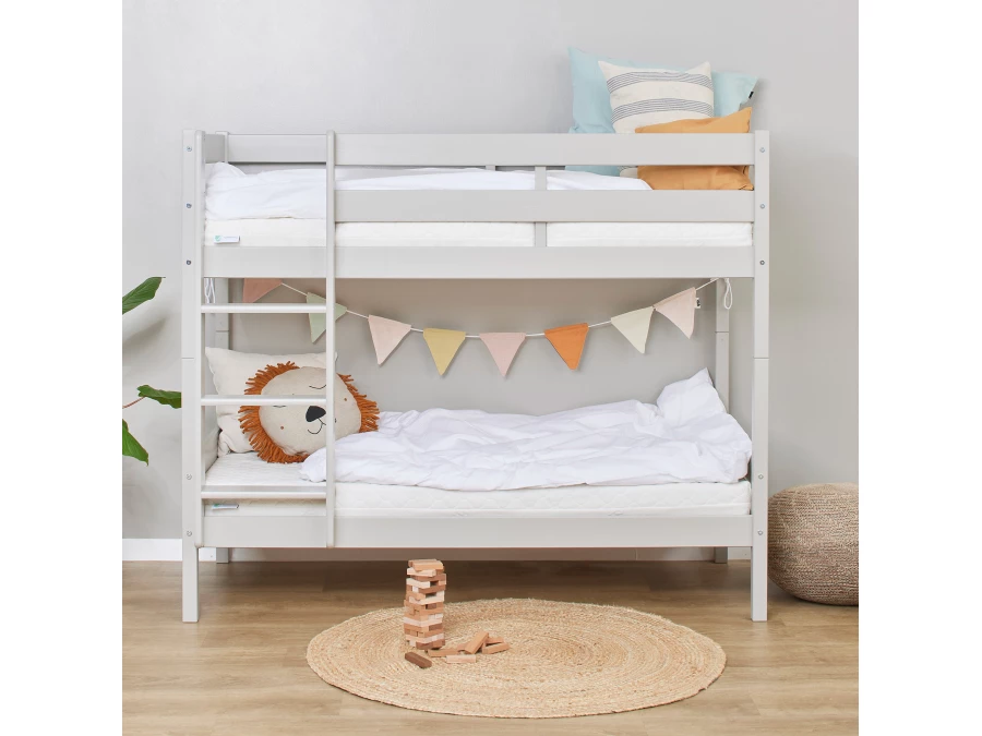 Hoppekids ECO Comfort stapelbed 70x160 - Dove Grey - Afbeelding 2