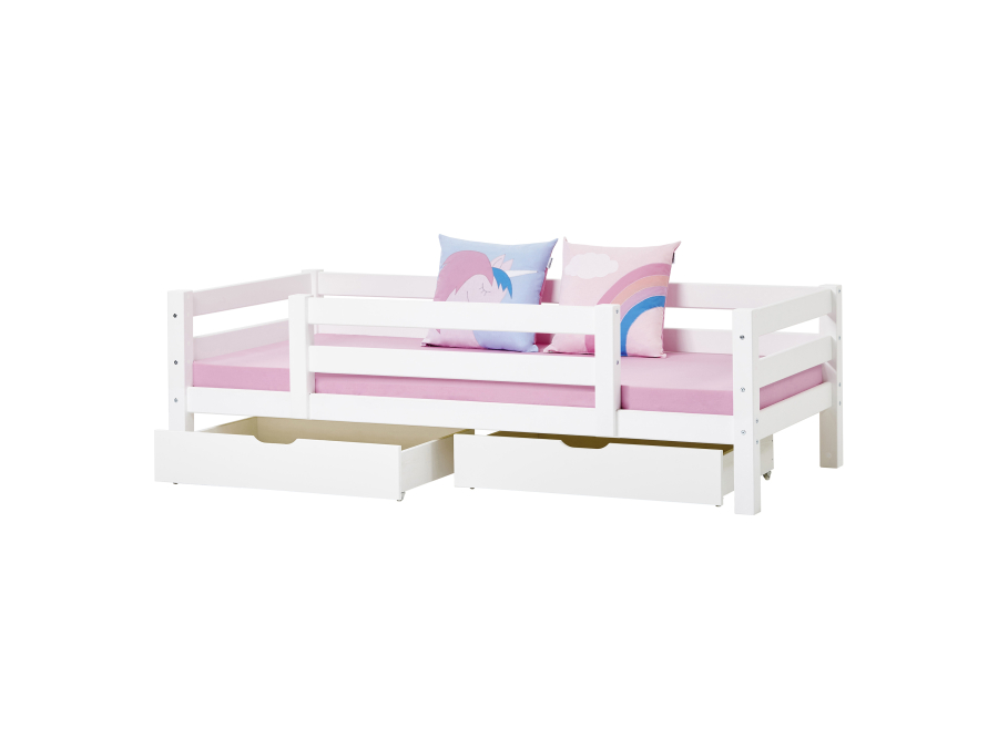 Hoppekids ECO Luxury bedbank met 1/2 uitvalbeschermer 90x200 - luxe bodem - Afbeelding 5