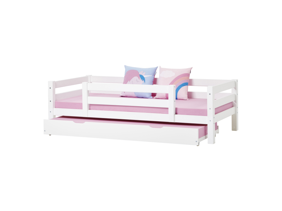 Hoppekids ECO Luxury bedbank met 1/2 uitvalbeschermer 90x200 - luxe bodem - Afbeelding 6
