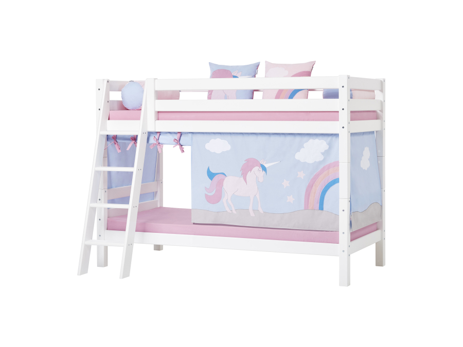 Hoppekids ECO Luxury stapelbed 90x200 - schuine ladder - Afbeelding 2