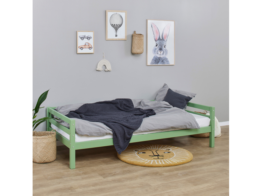 Hoppekids ECO Dream bedbank 90x200 - Pale Green - Afbeelding 2