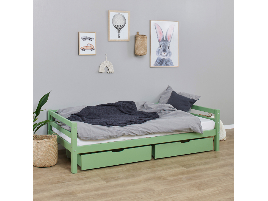 Hoppekids ECO Dream bedbank 90x200 - Pale Green - Afbeelding 7