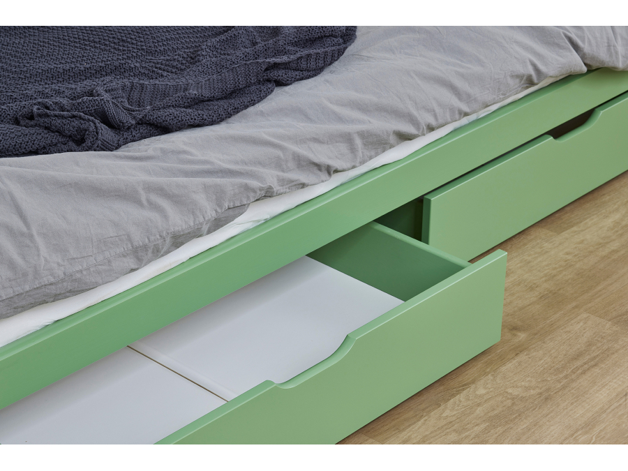 Hoppekids ECO Dream bedbank 90x200 - Pale Green - Afbeelding 6