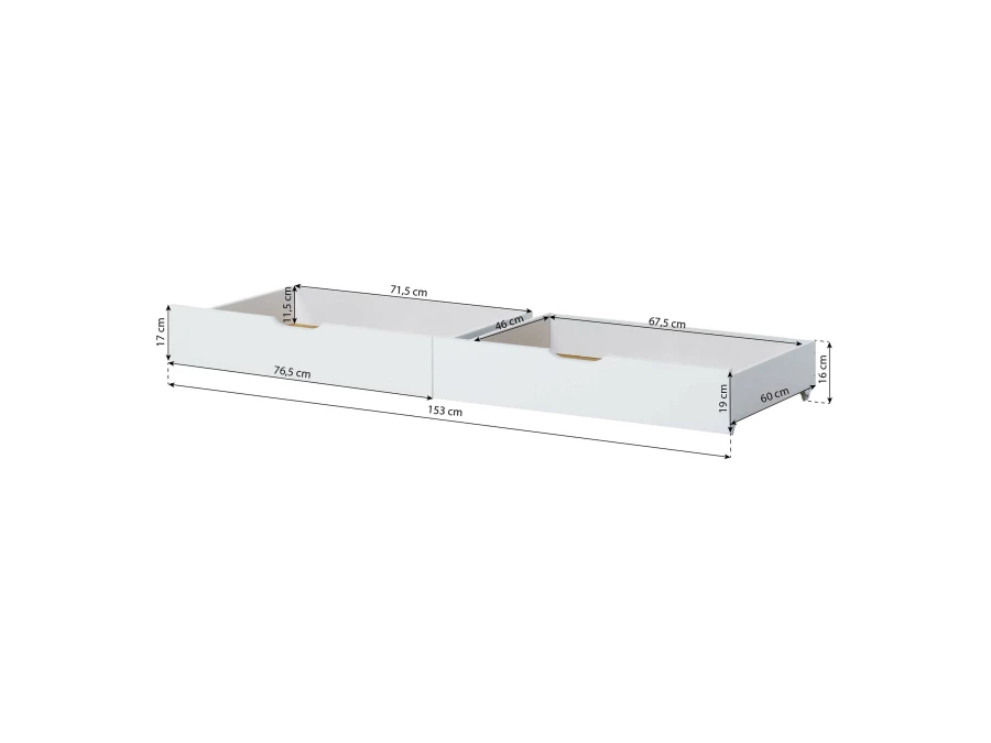 Hoppekids ECO Comfort / Dream ladeset voor 70x160 - Wit - Afbeelding 5