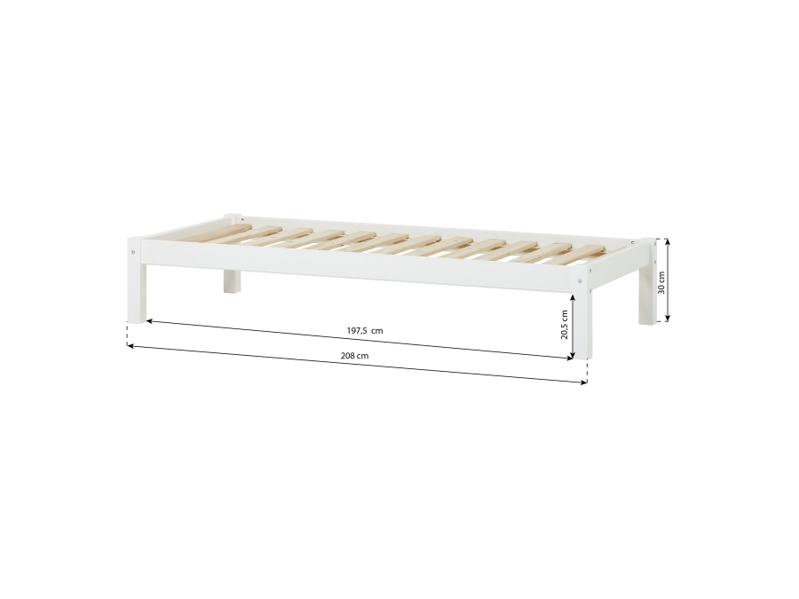 Hoppekids ECO Dream peuterbed 70x160 - wit - Afbeelding 7