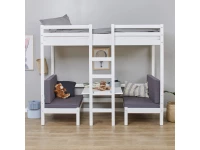 Hoppekids ECO Dream Jumbo stapelbed 90x200 - wit - Afbeelding 2