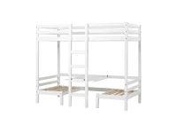 Hoppekids ECO Dream Jumbo stapelbed 90x200 - wit