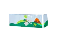 Hoppekids Dinosaur gordijn - halfhoog en stapelbed 90x200