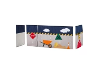 Hoppekids Construction gordijn - halfhoog en stapelbed 90x200