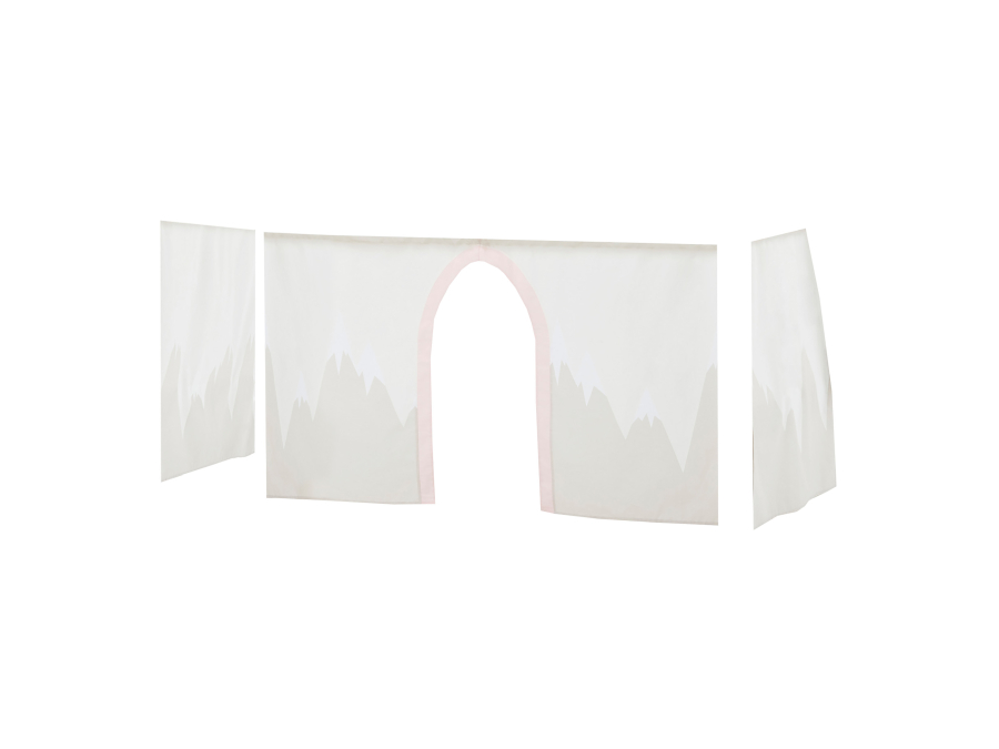 Hoppekids Winter Wonderland gordijn - halfhoog en stapelbed 70x160