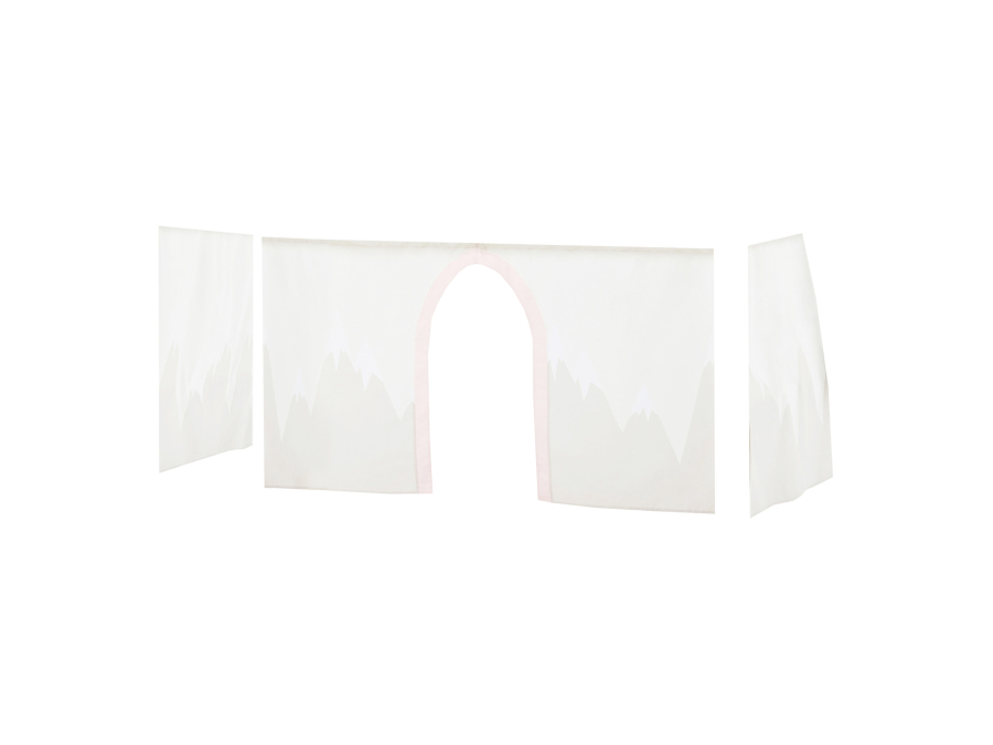 Hoppekids Winter Wonderland gordijn - halfhoog en stapelbed 90x200