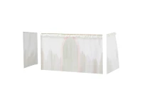 Hoppekids Winter Wonderland gordijn met tule - halfhoog en stapelbed 70x160