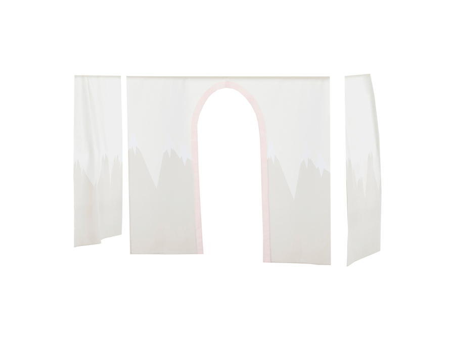 Hoppekids Winter Wonderland gordijn - verhoogde halfhoogslaper 70x160