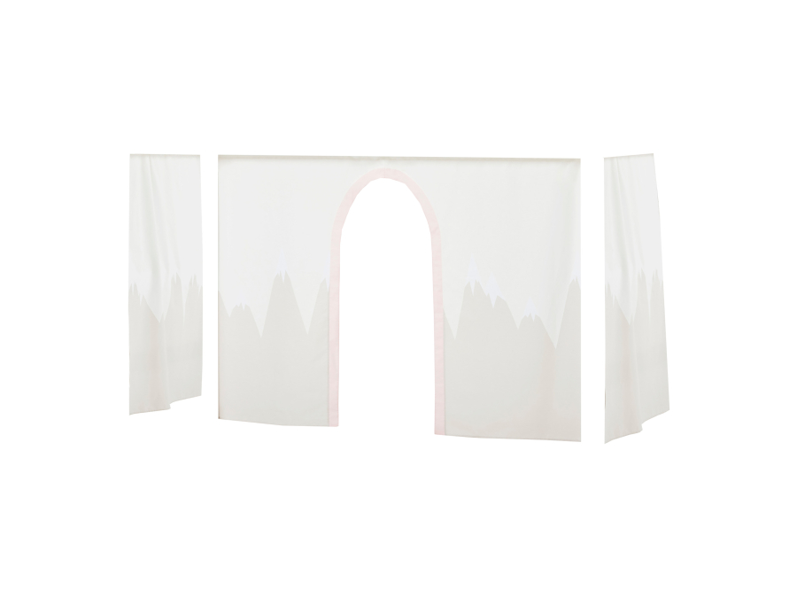 Hoppekids Winter Wonderland gordijn - verhoogde halfhoogslaper 90x200