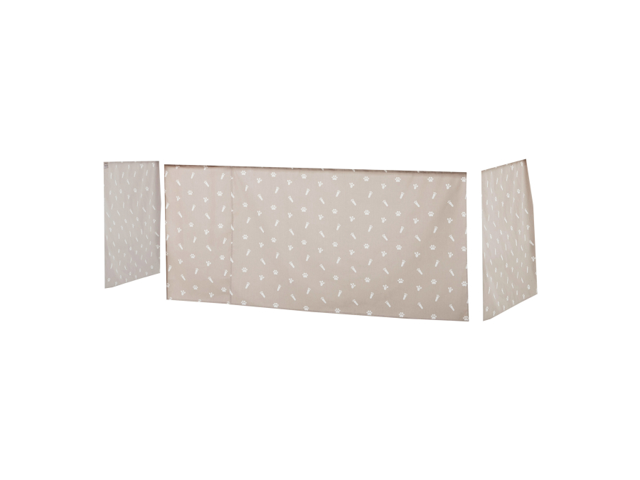 Hoppekids Pets gordijn - halfhoog en stapelbed 90x200