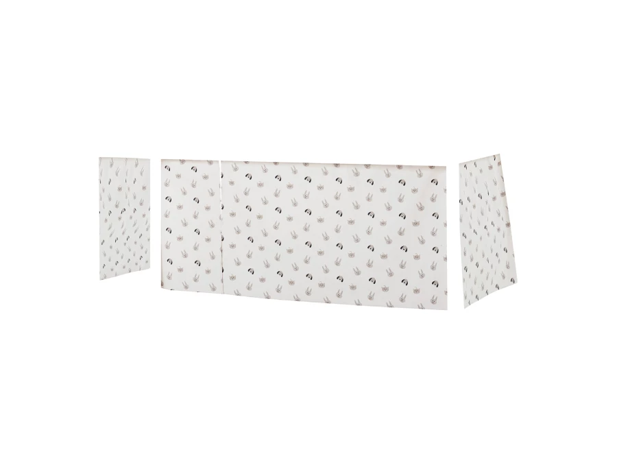 Hoppekids Pets gordijn - halfhoog en stapelbed 90x200