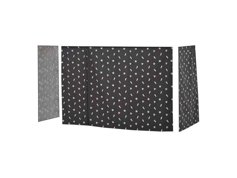 Hoppekids Pets gordijn - verhoogde halfhoogslaper 90x200
