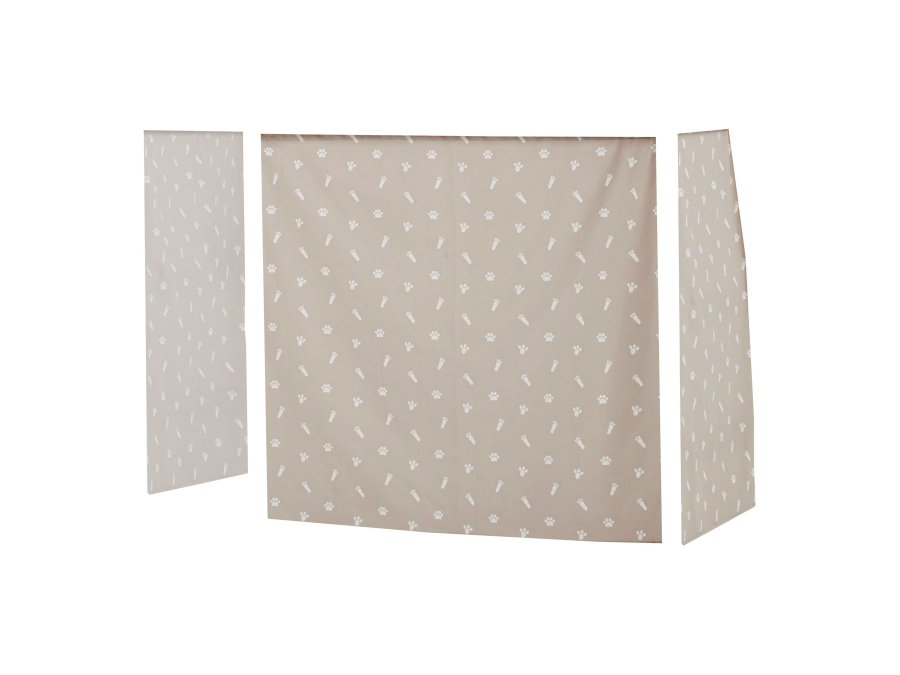 Hoppekids Pets gordijn - verhoogde halfhoogslaper 70x160