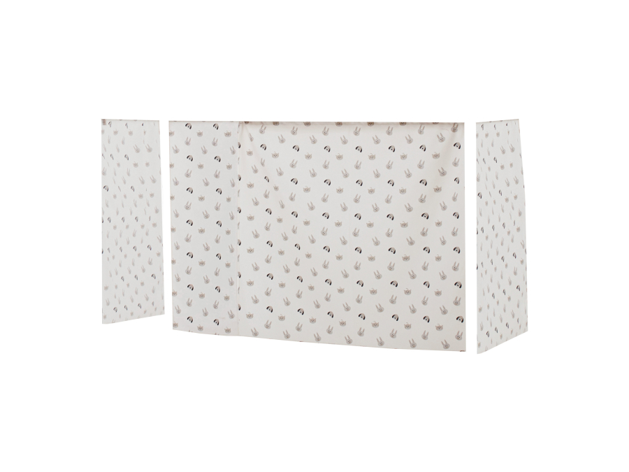 Hoppekids Pets gordijn - verhoogde halfhoogslaper 90x200