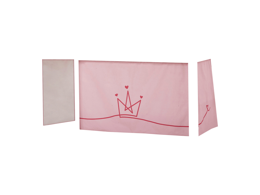 Hoppekids Princess gordijn - halfhoog en stapelbed 70x160