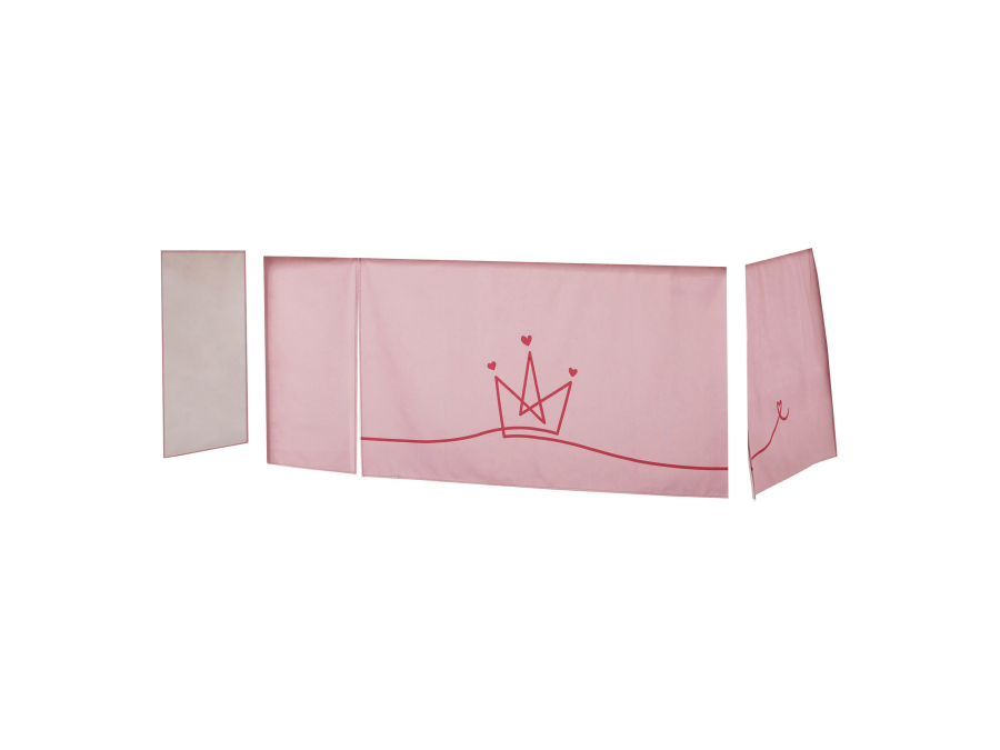 Hoppekids Princess gordijn - halfhoog en stapelbed 90x200