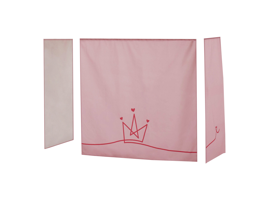 Hoppekids PRINCESS Gordijn - verhoogde halfhoogslaper 70x160