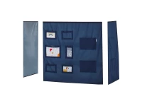 Hoppekids Creator blauw gordijn - verhoogde halfhoogslaper 70x160