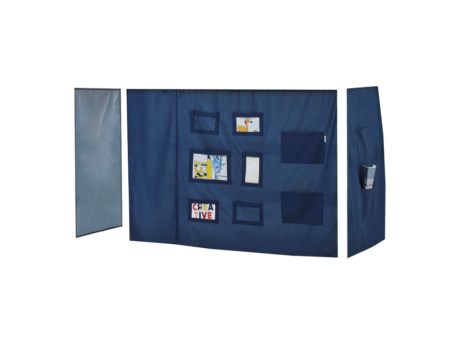 Hoppekids Creator gordijn - verhoogde halfhoogslaper 90x200
