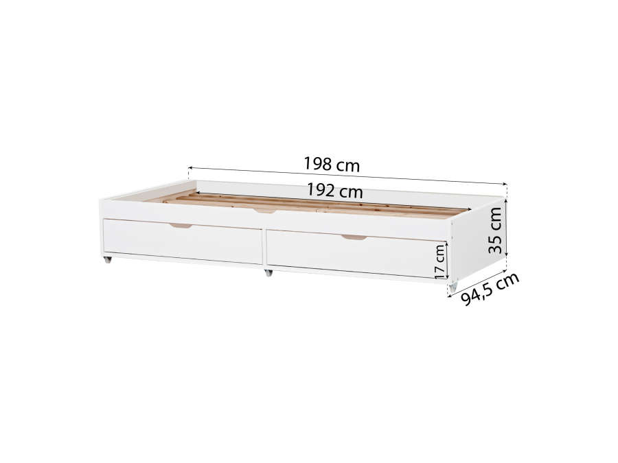 Hoppekids Deluxe onderschuifbed-module - Afbeelding 8