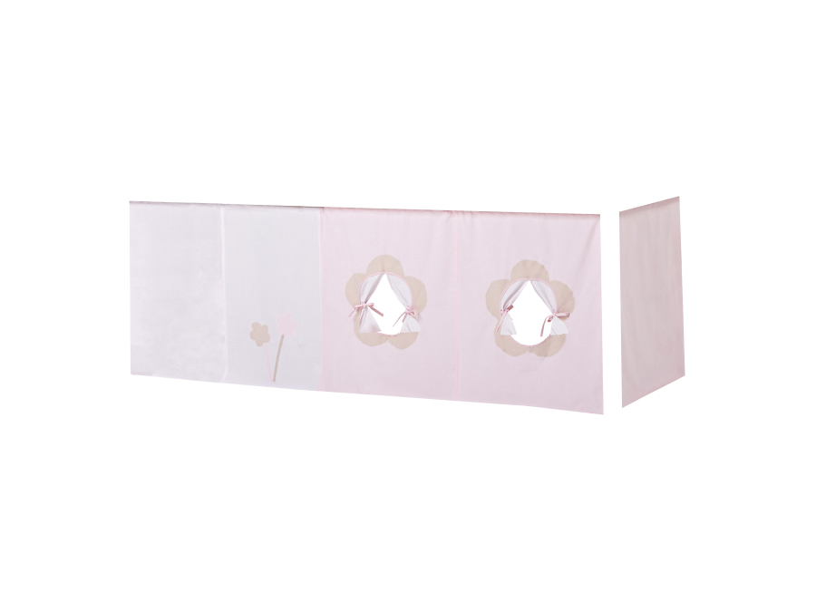 Hoppekids Fairytale Flower gordijn - halfhoog en stapelbed 90x200