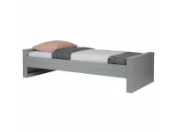 Woood Dennis bed 90x200 - grenen betongrijs - Afbeelding 4
