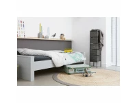 Woood Dennis bed 90x200 - grenen betongrijs - Afbeelding 2