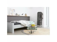 Woood Dennis bed 90x200 - grenen betongrijs - Afbeelding 3