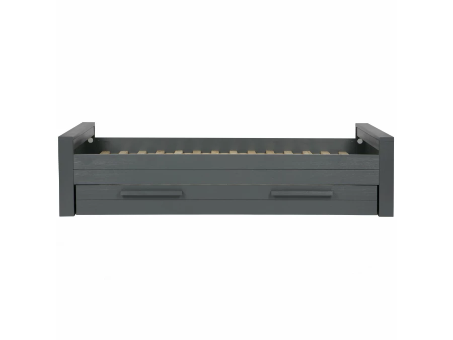 Woood Dennis bed 90x200 - grenen steel grey - Afbeelding 4