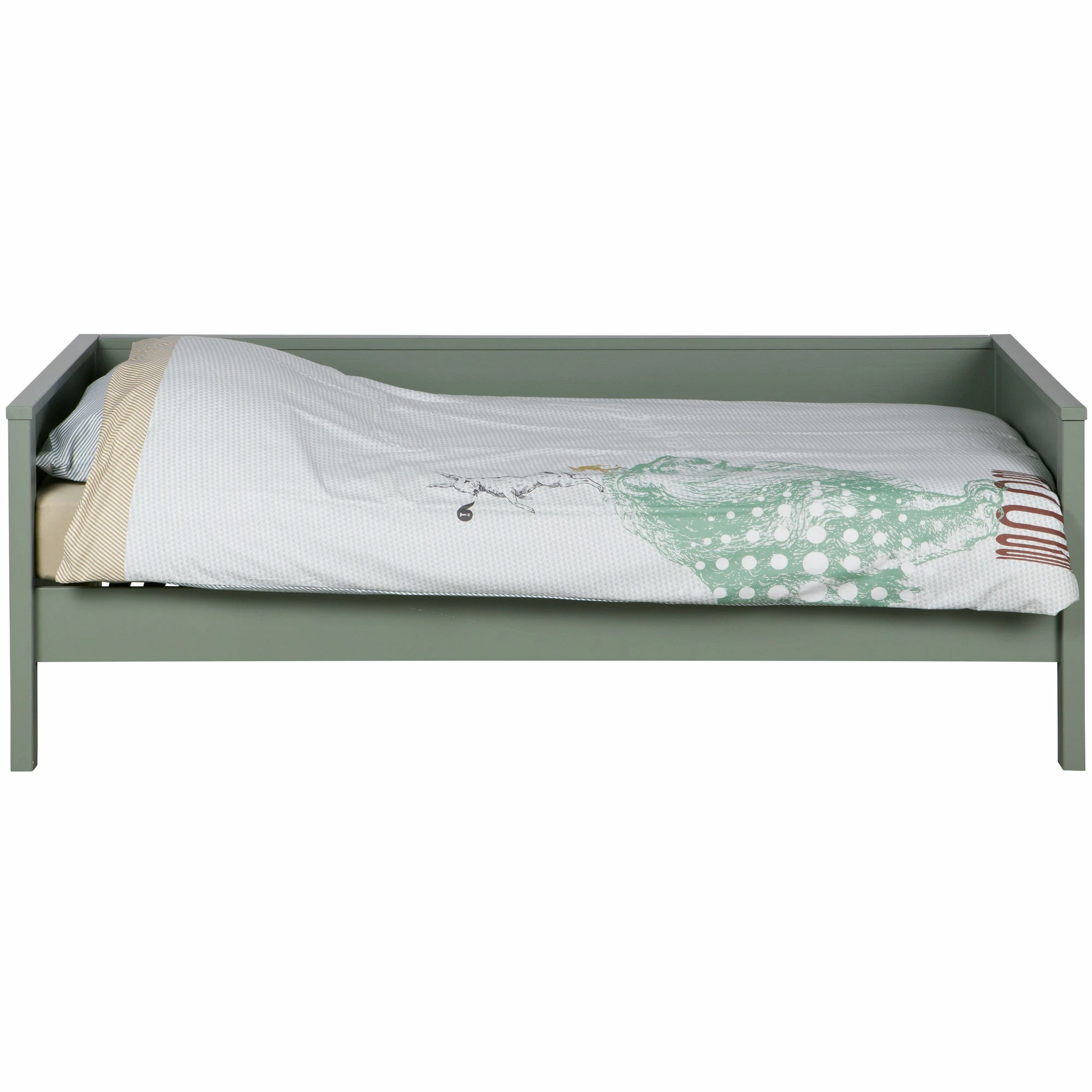 Woood Nikki bedbank 90x200 - grenen jadegroen