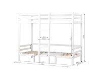 Hoppekids ECO Dream Jumbo stapelbed 90x200 - wit - Afbeelding 11