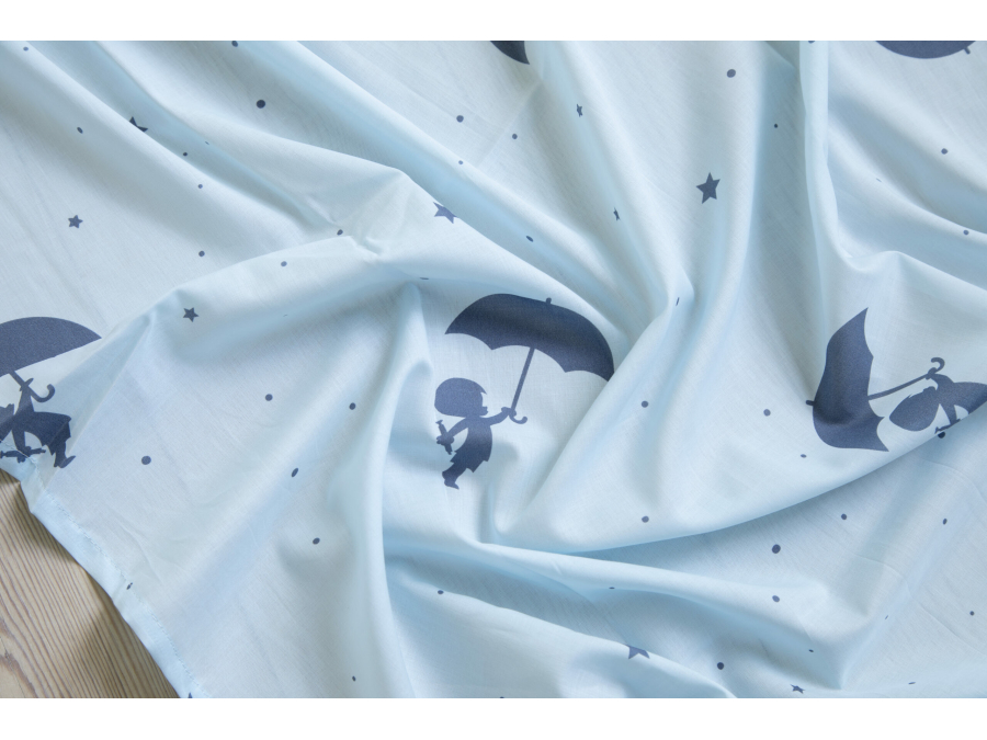 Hoppekids Ole Lukoie gordijn - verhoogde halfhoogslaper, Blauw 70x160, 90x200 - Afbeelding 7